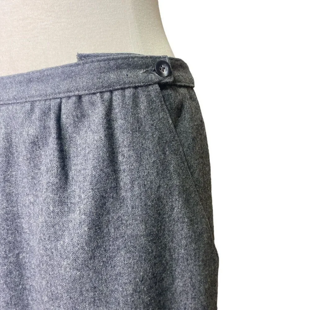 Pendleton Wool Skirt Size 12 Gray